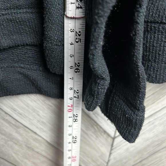 J. Crew Black Side Slit Knit Turtleneck Medium - Picture 8 of 9